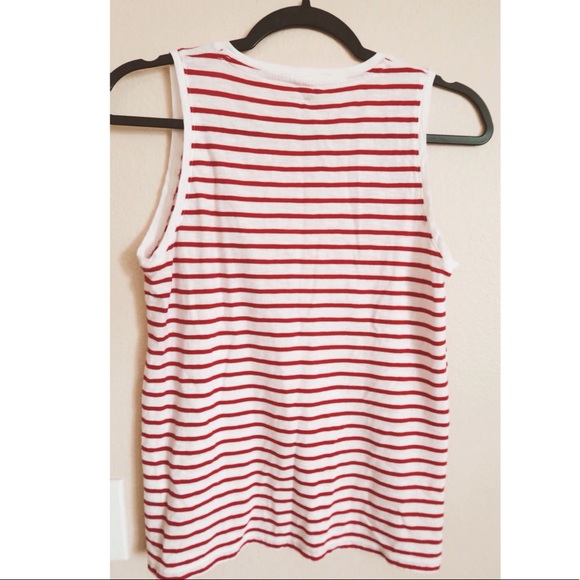 Madewell Theresa V Neck Striped T-shirt Tank - Picture 5 of 5